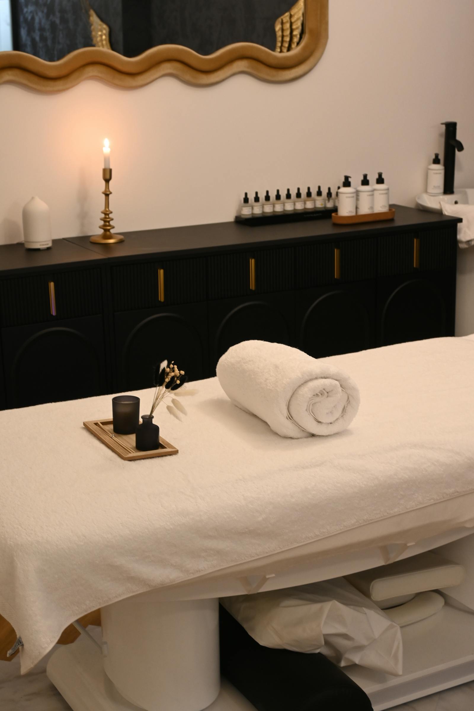 Serene massage room